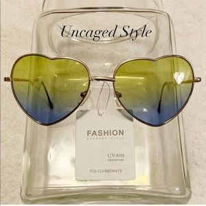 Heart Shaped Ocean Lens Iconic Sunglasses